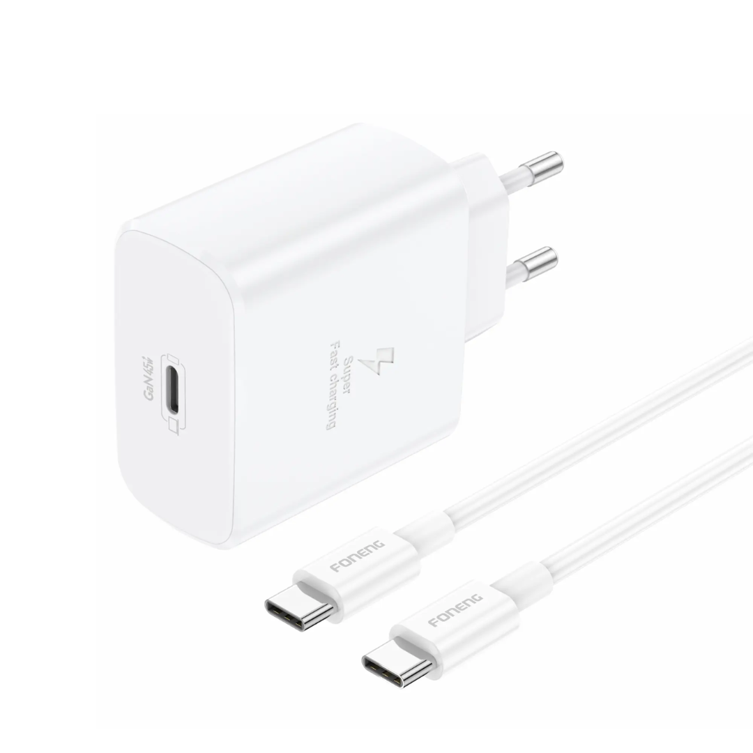 Foneng EU62 USB-C GaN Charger (45W) | White