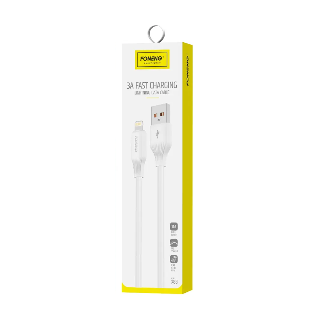 Foneng X88 USB-A to Lightning 1M Cable (3A)