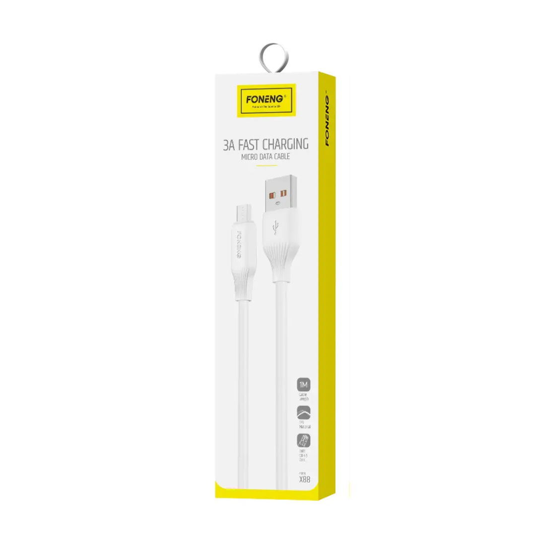 Foneng X88 USB-A to Micro 1M Cable (3A)