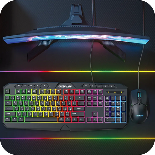Green Lion GK-400 RGB Gaming Keyboard + Mouse