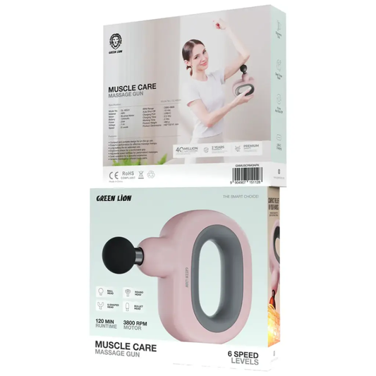 Green Lion Muscle Care Massage Gun | Pink