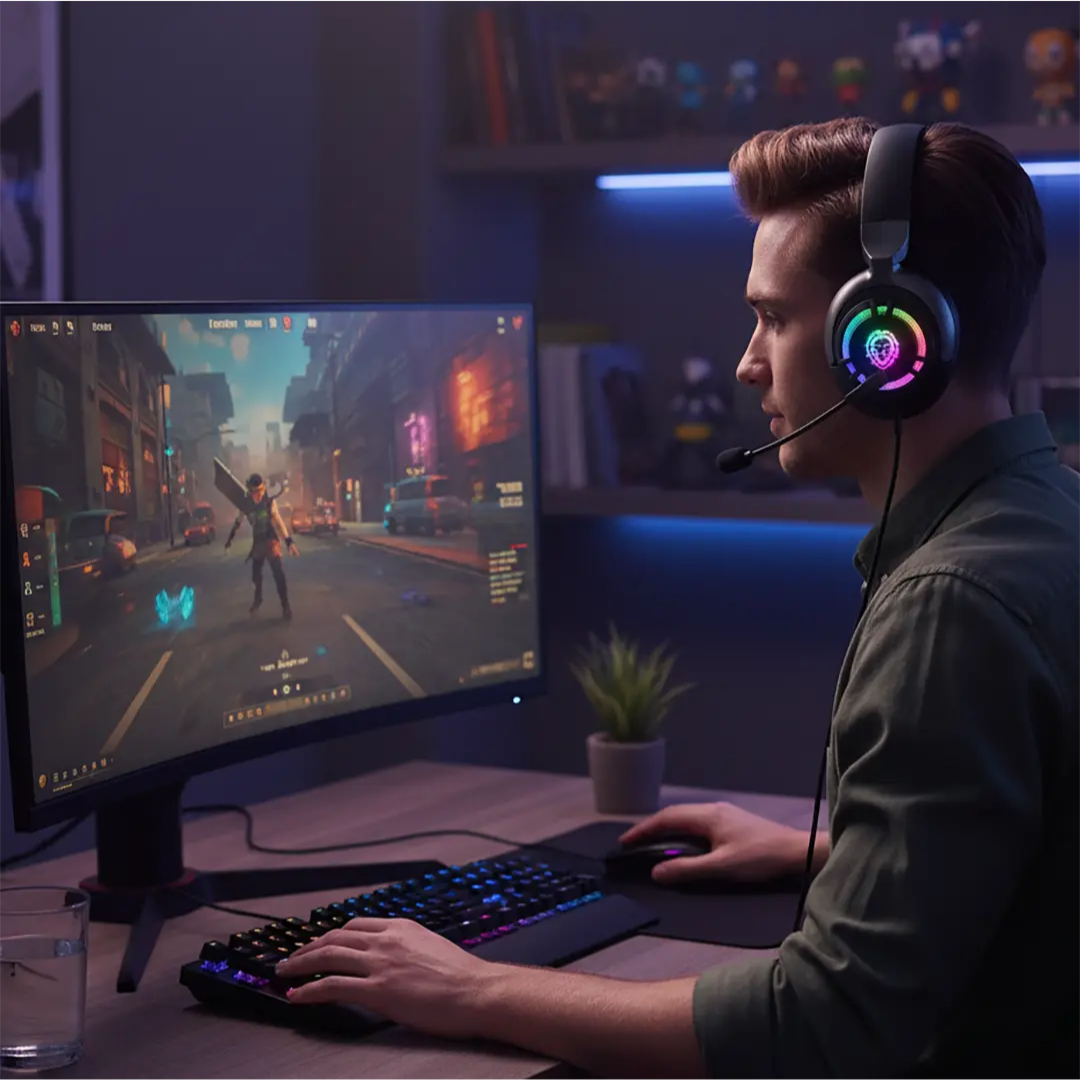 Green Lion Shadow ANC Gaming Headset