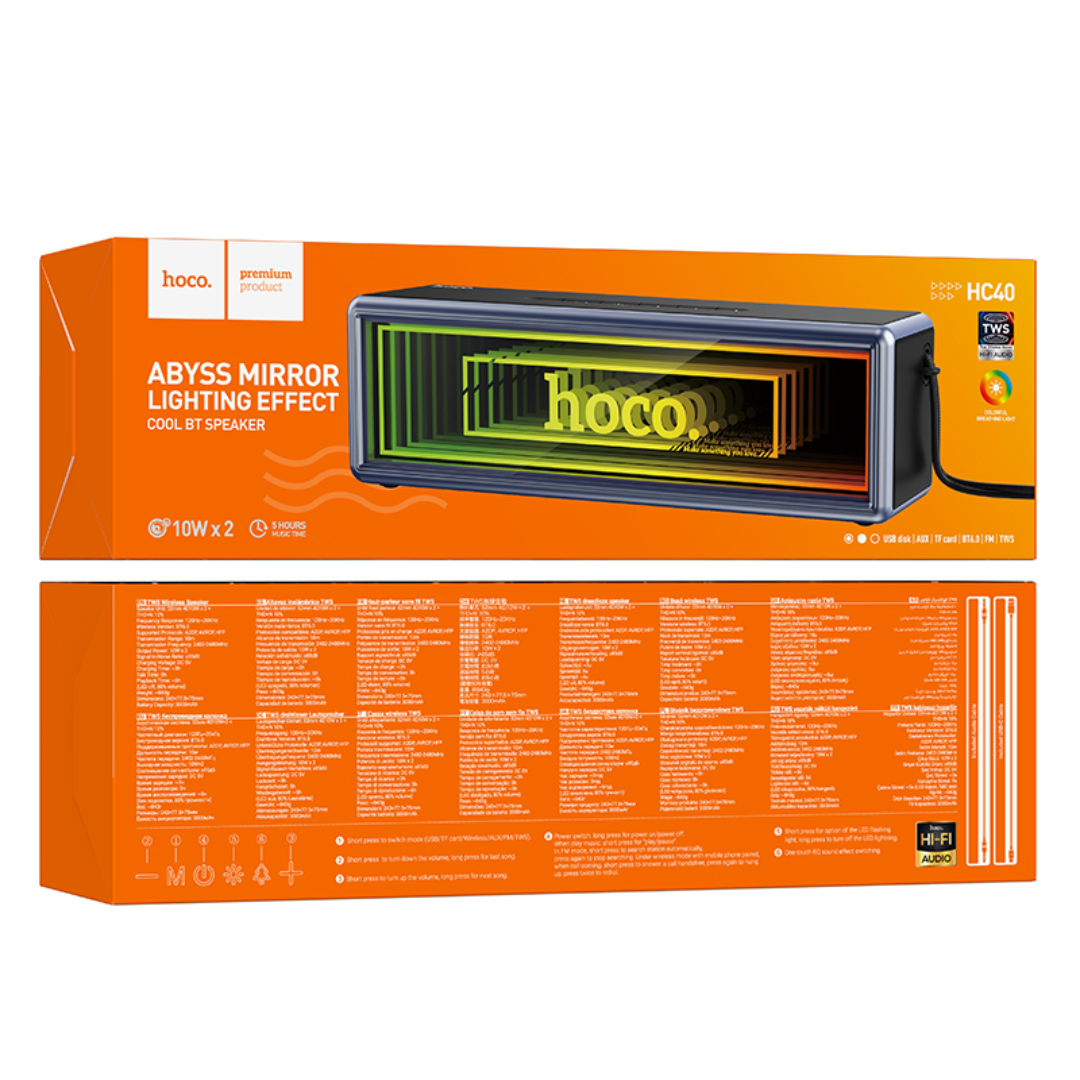 Hoco HC40 Wireless Sports 20W Speaker (Supports TF, USB, AUX)
