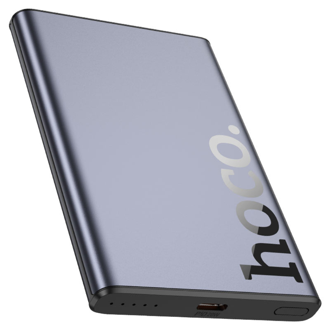 Hoco Power bank “Q32 Bird” PD20W wireless charging 5000mAh | Metal Grey