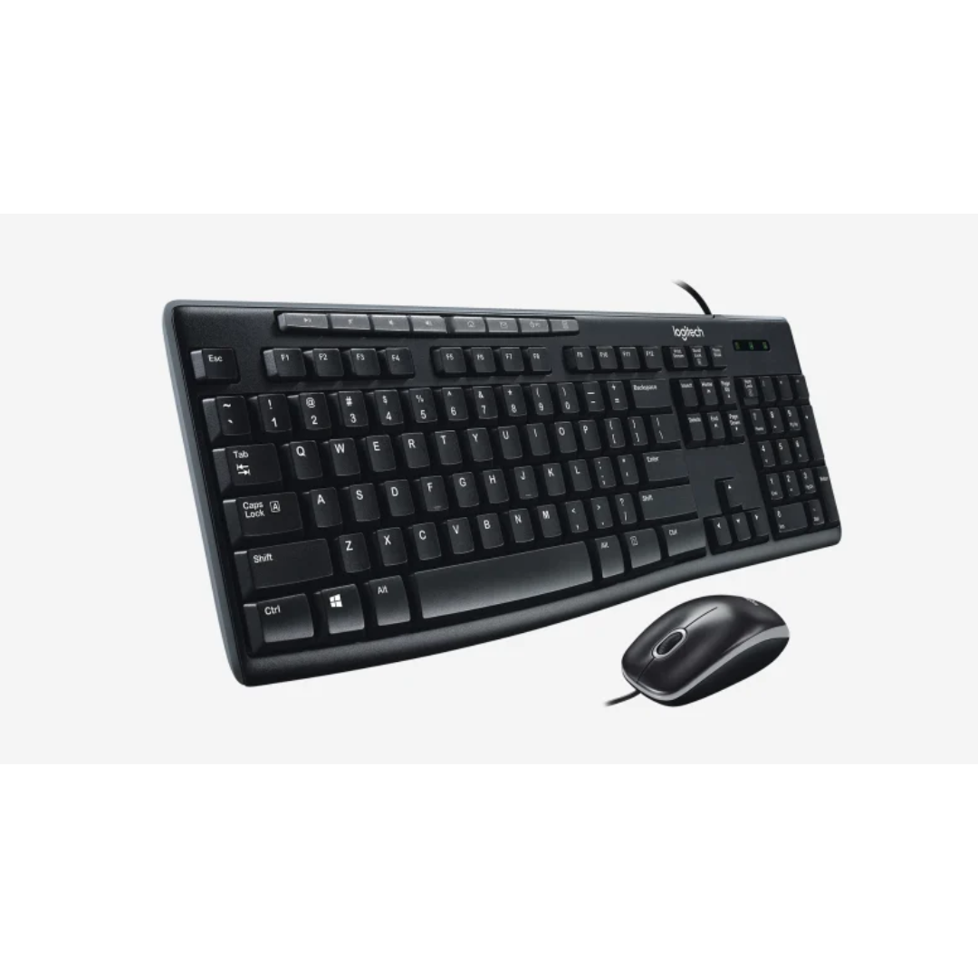 Logitech MK200 Media Corded Keyboard and Mouse Combo