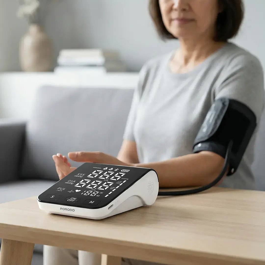 Porodo LiveOn - Digital Blood Pressure Monitor with Dual-User Memory