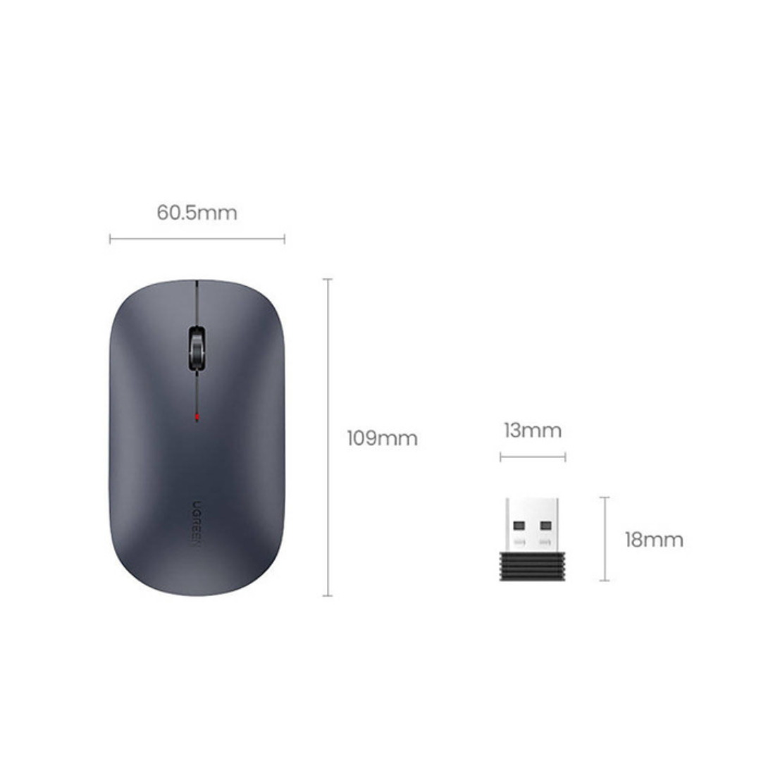 UGREEN Wireless Mouse Portable with USB Receiver - MU001