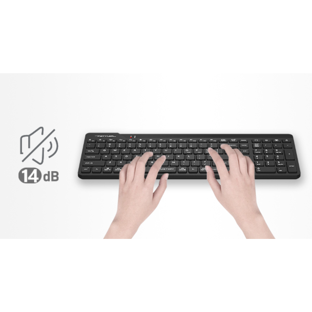A4Tech FG2300 Air2.4G Wireless Combo Desktop | En./Ar. | Black