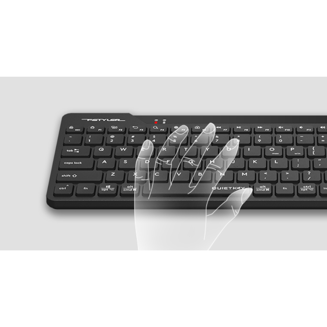 A4Tech FG2300 Air2.4G Wireless Combo Desktop | En./Ar. | Black