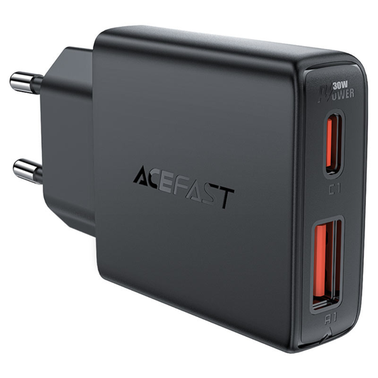 ACEFAST Fast Charge Wall Charger A69 PD30W GaN (1xUSB-C + 1xUSB-A) EU