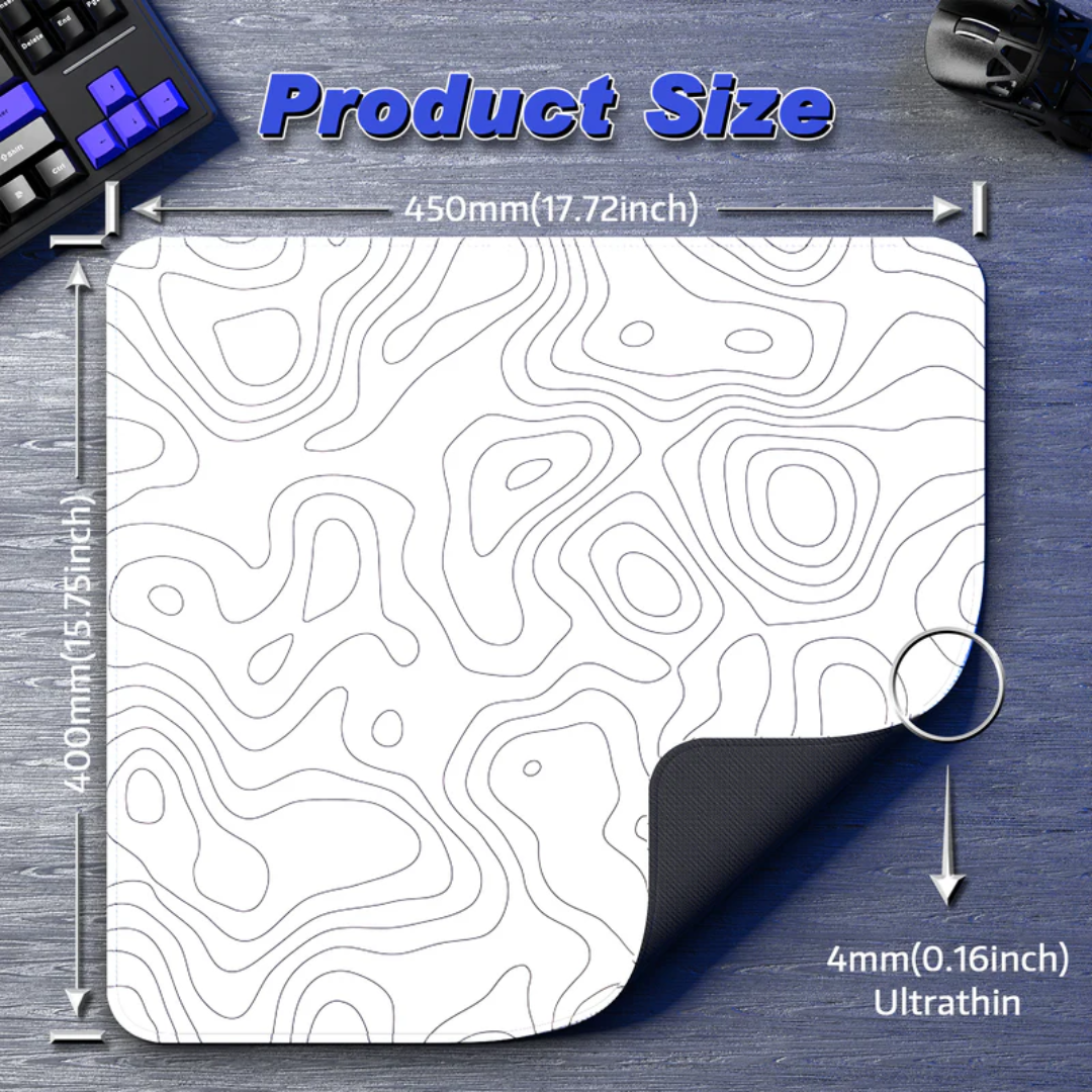 ATTACK SHARK CM02 eSport Gaming Mousepad | White Contour