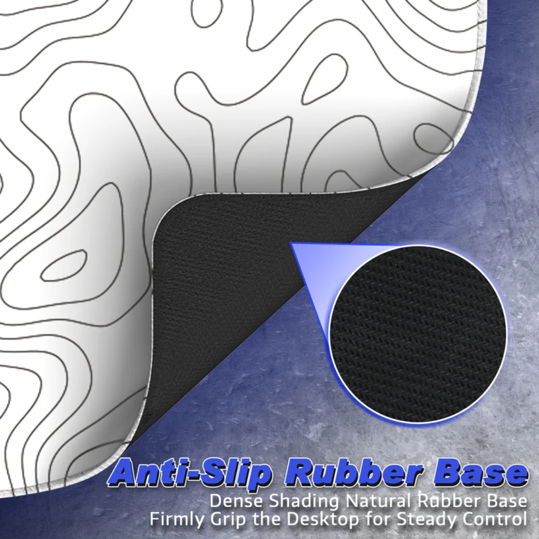 ATTACK SHARK CM02 eSport Gaming Mousepad | White Contour