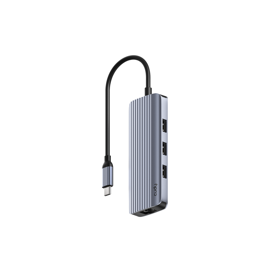 Cudy 6-In-1 USB-C Hub with Gigabit Ethernet Port - UH606 1.0