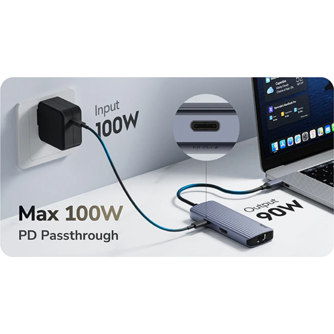 Cudy 6-In-1 USB-C Hub with Gigabit Ethernet Port - UH606 1.0
