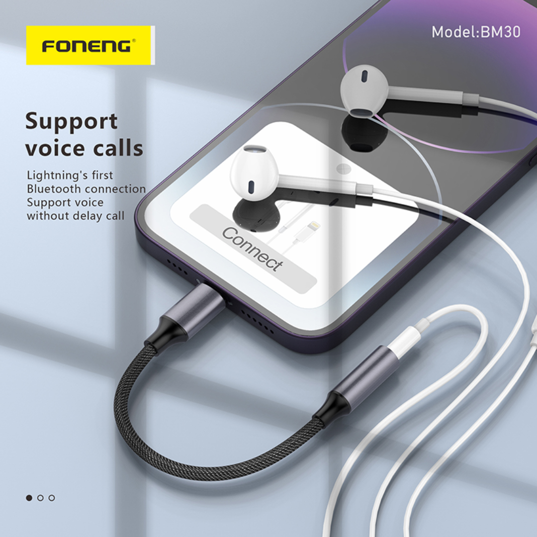 Foneng BM30 Metal Audio Cable (Female 3.5mm to Type-C)
