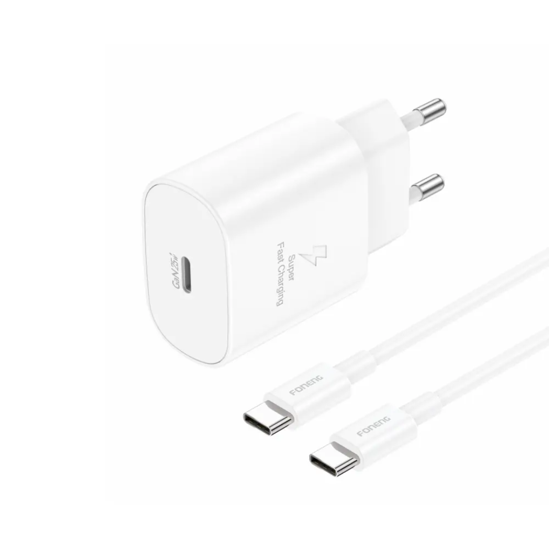 Foneng EU51 USB-C GaN Charger (25W) | White