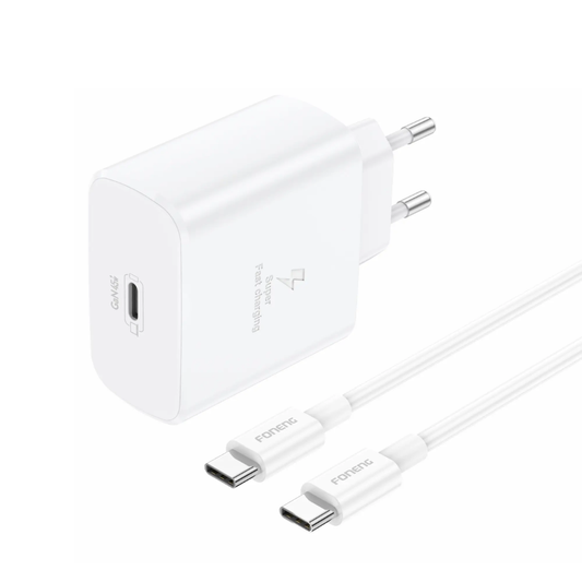 Foneng EU62 USB-C GaN Charger (45W) | White