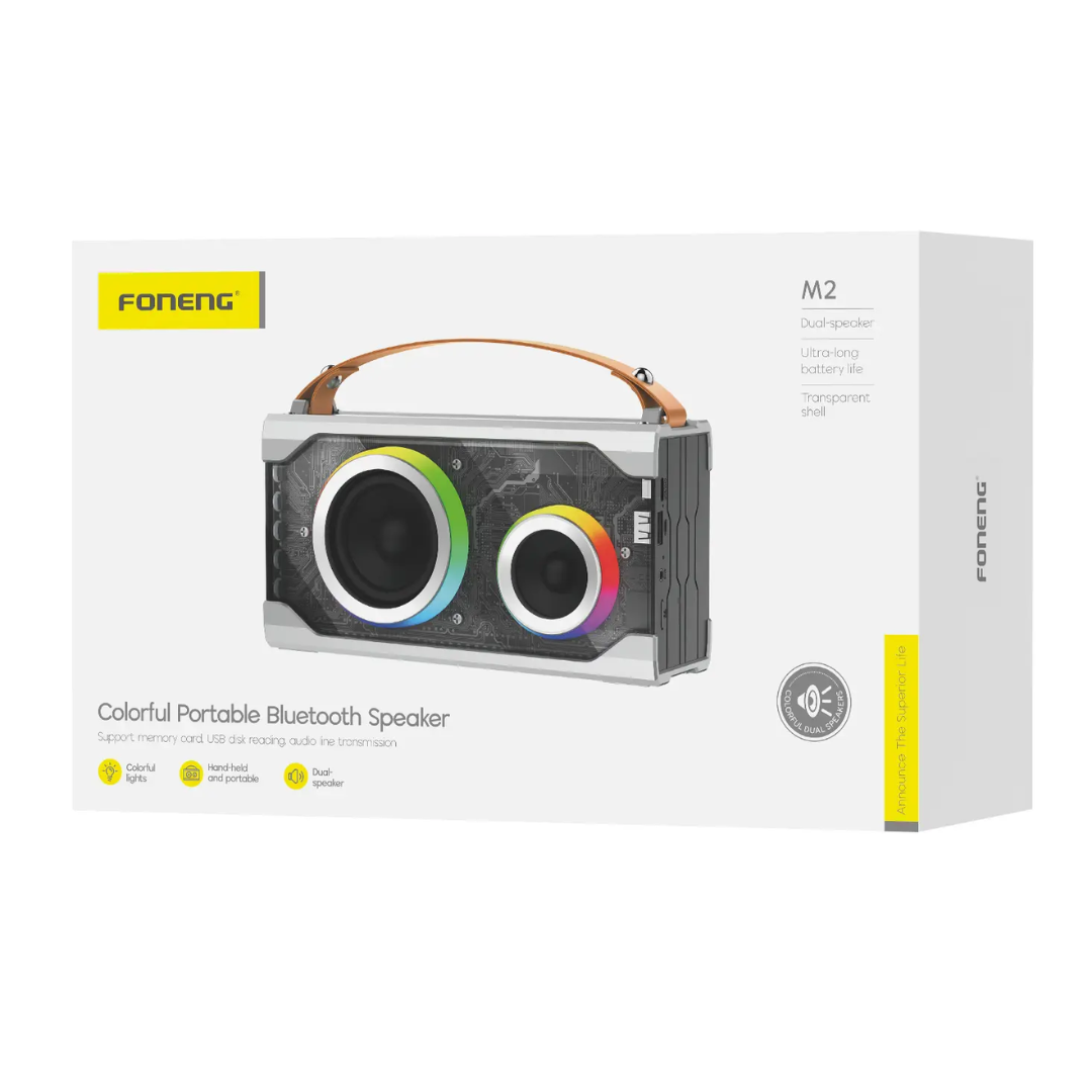 Foneng M2 Portable Colorful Light Speaker