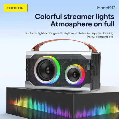 Foneng M2 Portable Colorful Light Speaker