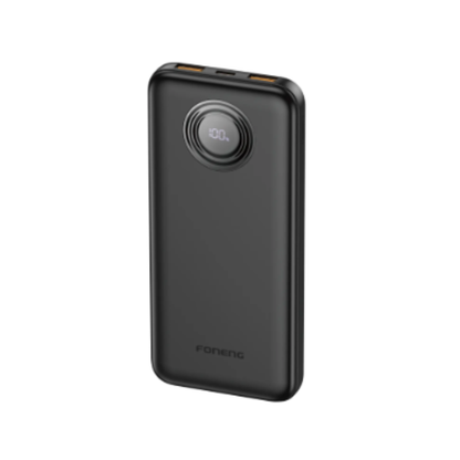 Foneng PX101 10000mAh Power Bank (22.5W & 3 Outputs) | Black