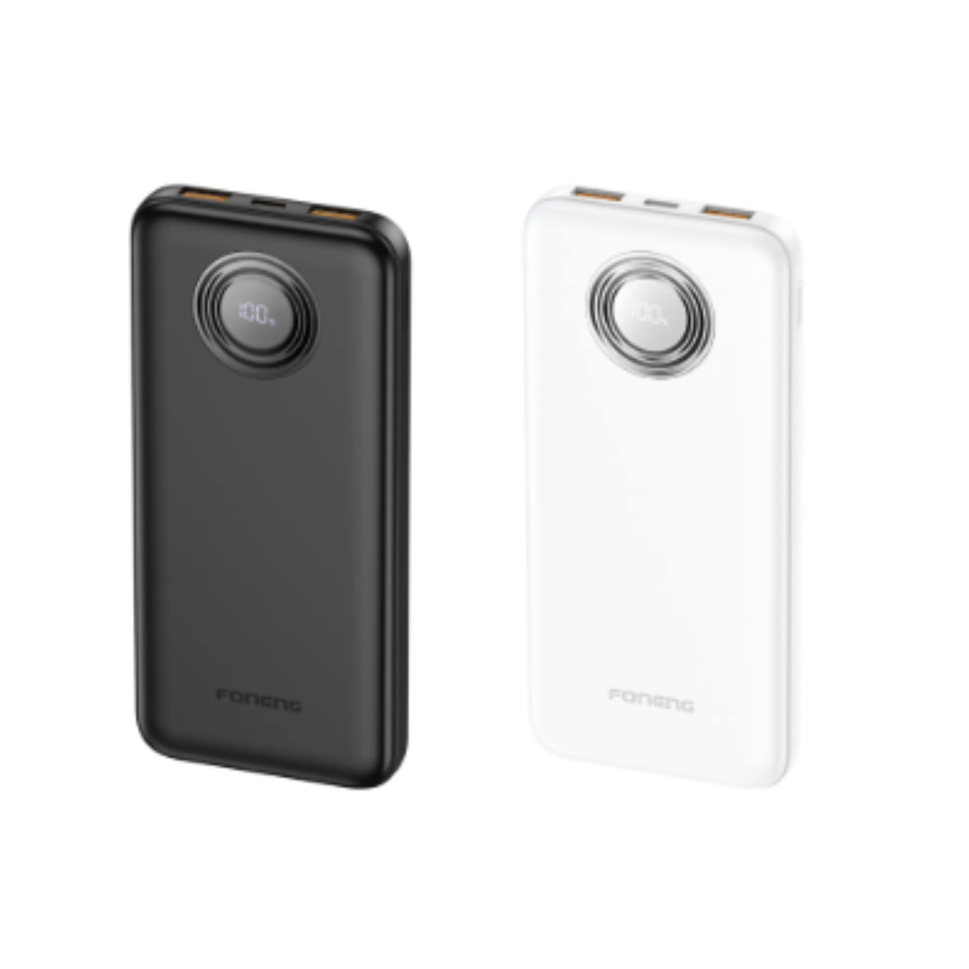 Foneng PX101 10000mAh Power Bank (22.5W & 3 Outputs) | Black