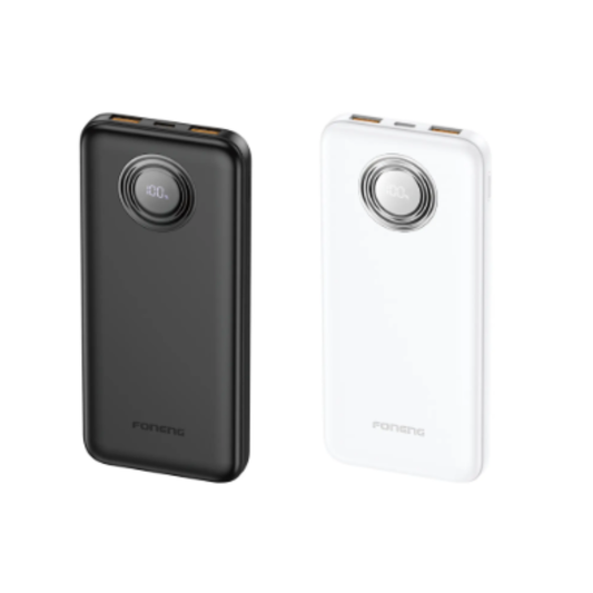 Foneng PX101 10000mAh Power Bank (22.5W & 3 Outputs) | Black