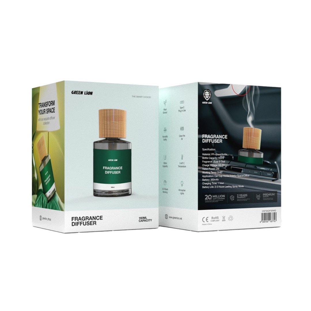 Green Lion Fragrance Diffuser | Wood