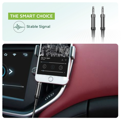 Green Lion AUX to AUX Braided Cable 1M