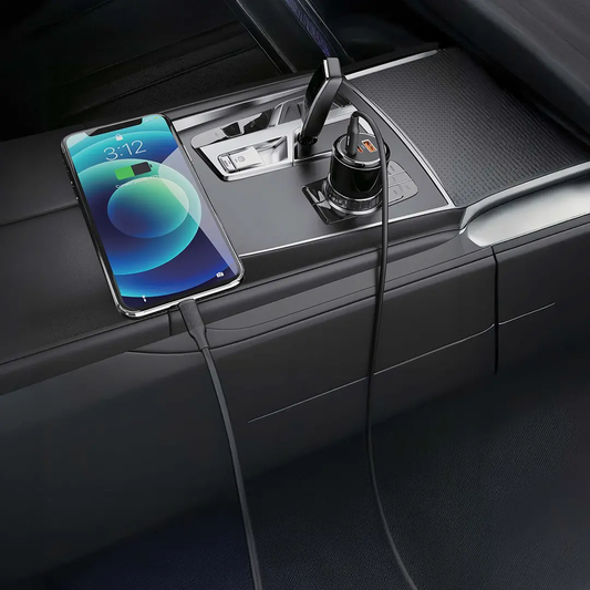 Green Lion Roadex Triple Port Car Charger 80W (with C to C Cable)