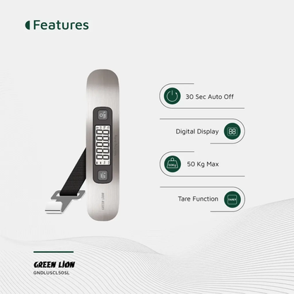 Green Lion Digital Luggage Scale - Silver