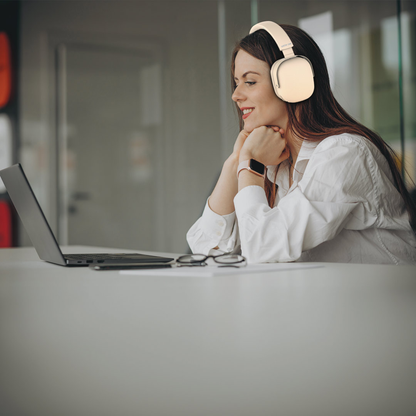 Green Lion Echo ANC Wireless Headphone | Beige
