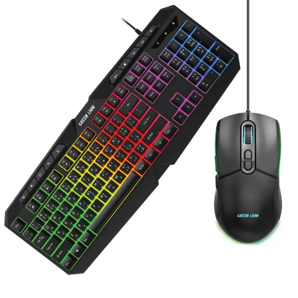 Green Lion GK-400 RGB Gaming Keyboard + Mouse