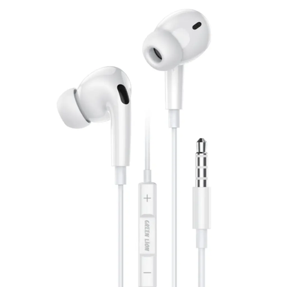 Green Lion GL-Stereo Pro Wire Control With Microphone | White
