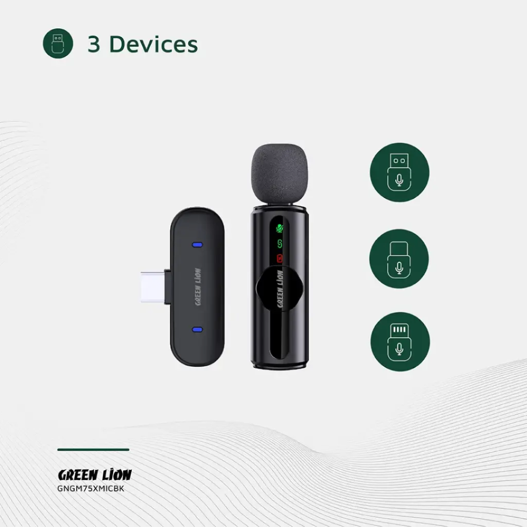 Green Lion GM-75X Microphone 3-Level Noise Cancellation
