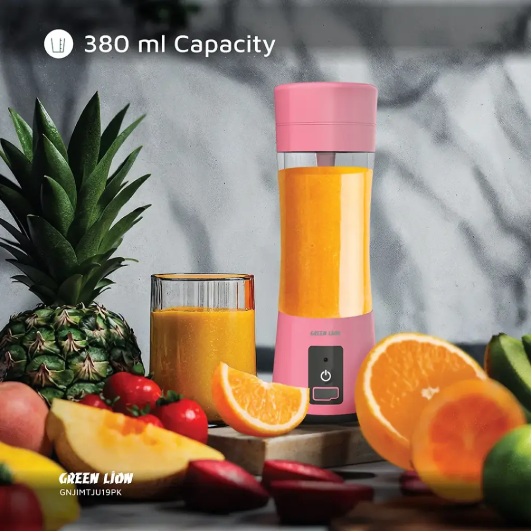 Green Lion Juice Mate Portable Juicer 380mL | Pink
