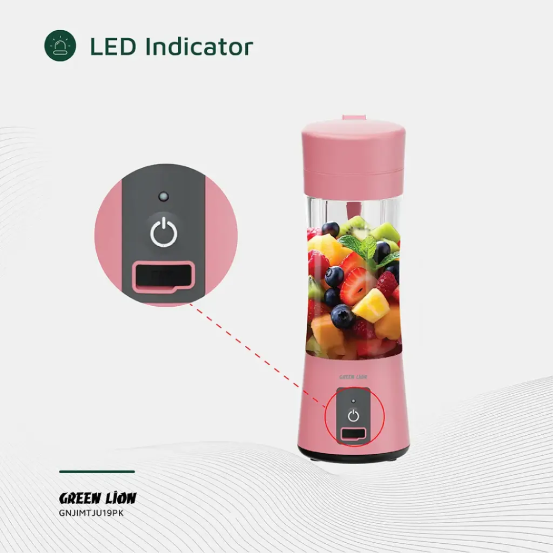 Green Lion Juice Mate Portable Juicer 380mL | Pink