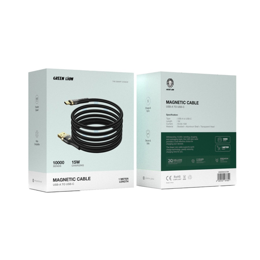 Green Lion Magnetic Cable USB-A to USB-C