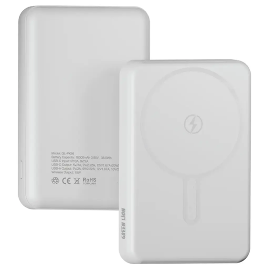 Green Lion Malaga Power Bank - 10000mAh | White