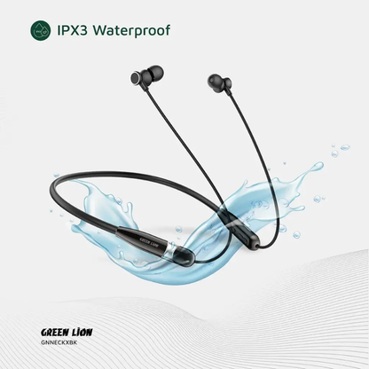 Green Lion Neck X Wireless Neckband | Black