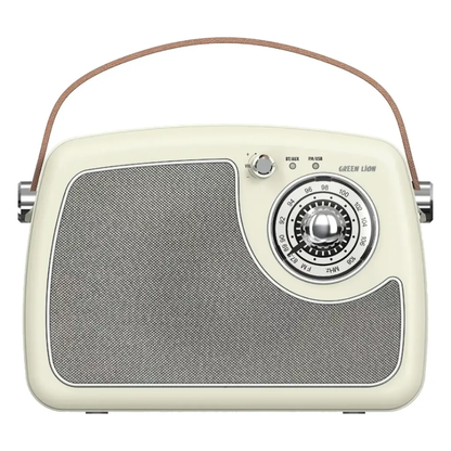 Green Lion Retro Radio Speaker | Cream