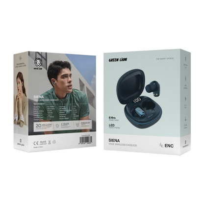 Green Lion Siena True Wireless Earbuds | Blue