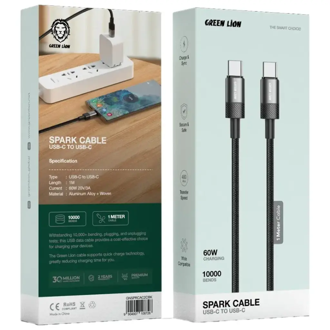 Green Lion Spark Cable USB-C to USB-C