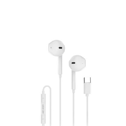 Green Lion Stereo Earphones | White