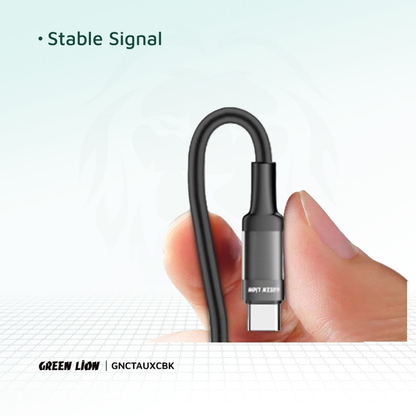 Green Lion USB-C to AUX Braided Cable 1M