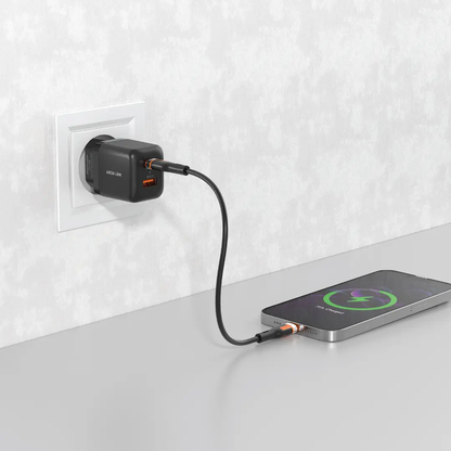 Green Lion Ultra Compact GaN Wall Charger EU Pin A+C 20W (with C to C Cable)