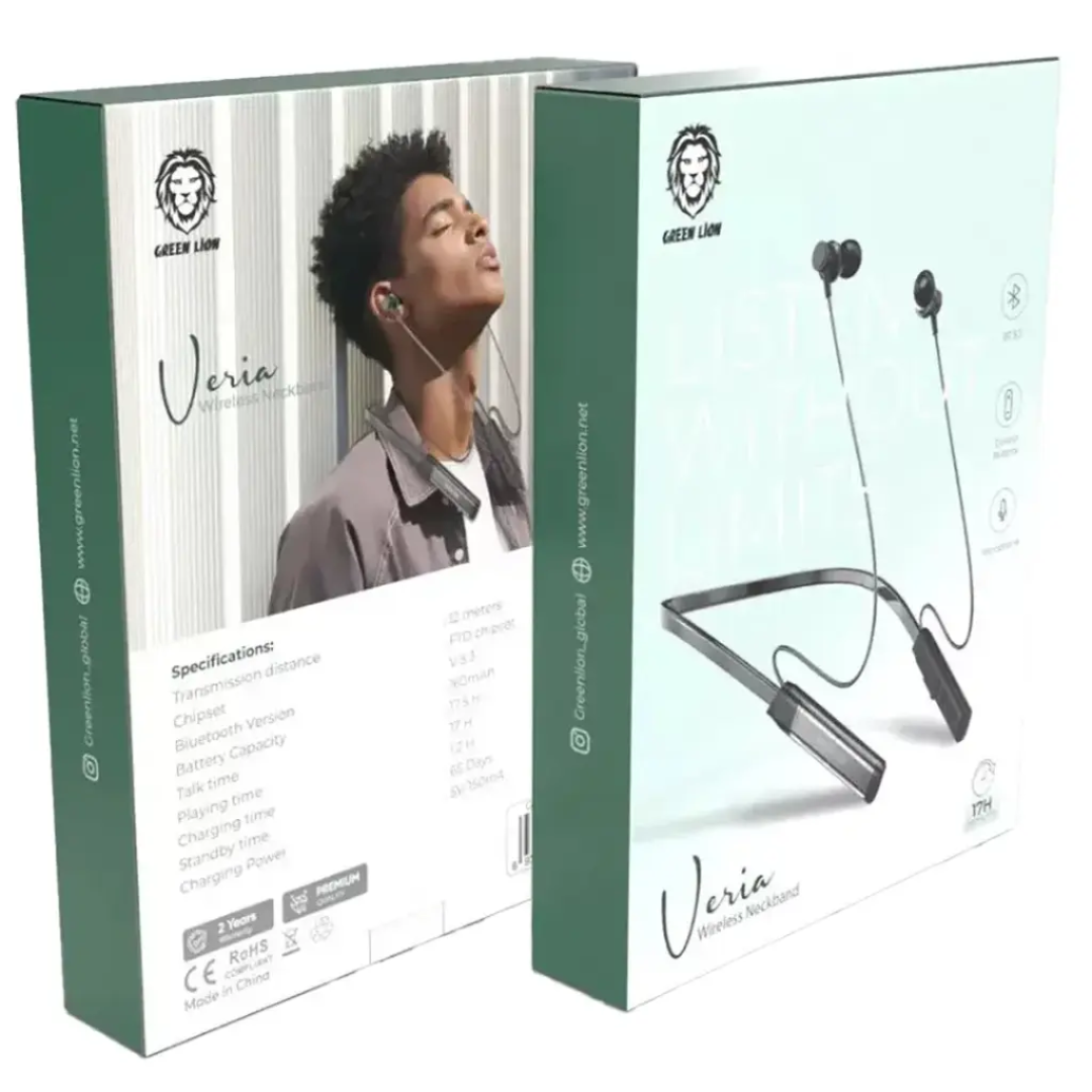 Green Lion Veria Wireless Neck Band | Black