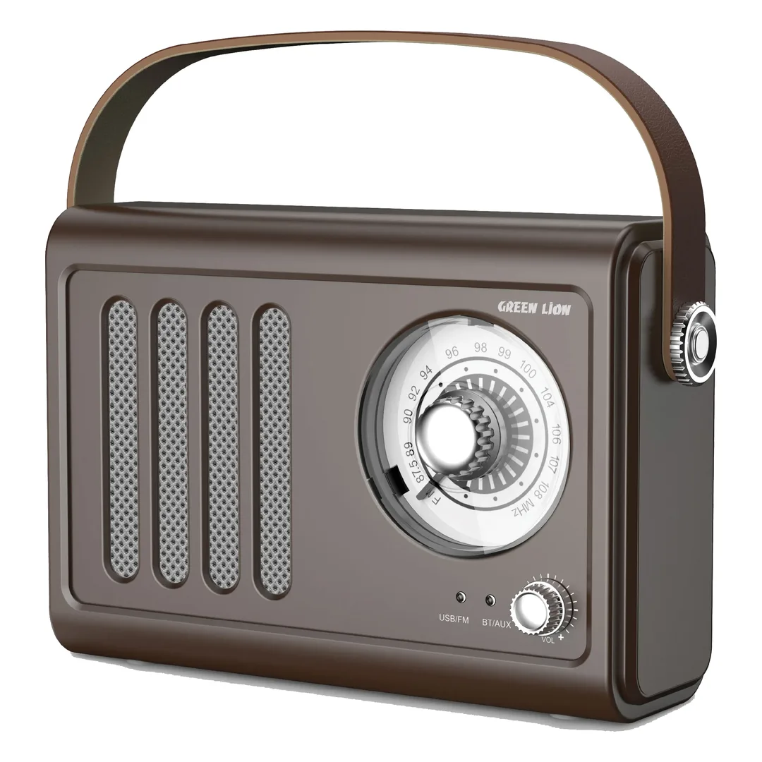 Green Lion Vintage Radio Speaker | Brown