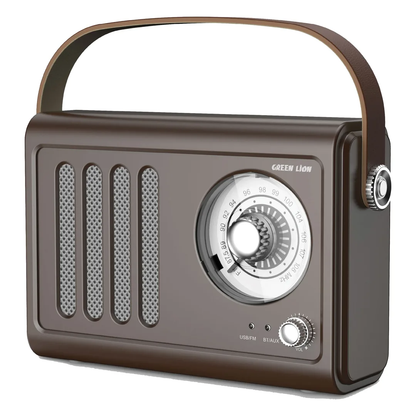 Green Lion Vintage Radio Speaker | Brown
