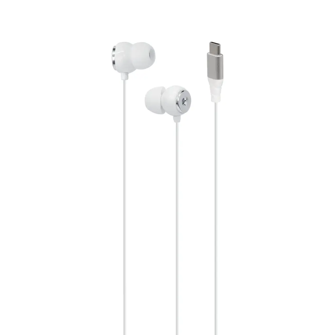 Green Lion Stereo X90 Type-C Wired Earphone | White