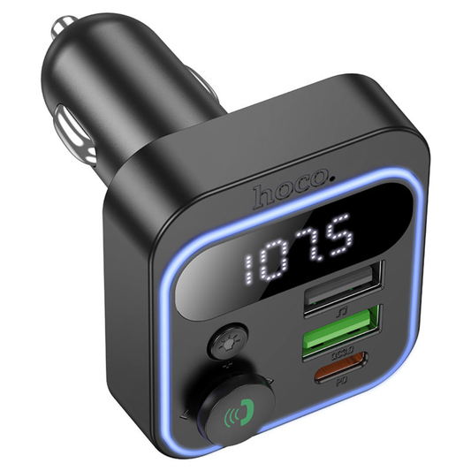 Hoco Car charger “E85 Tiger” PD20W QC3.0 with wireless FM transmitter